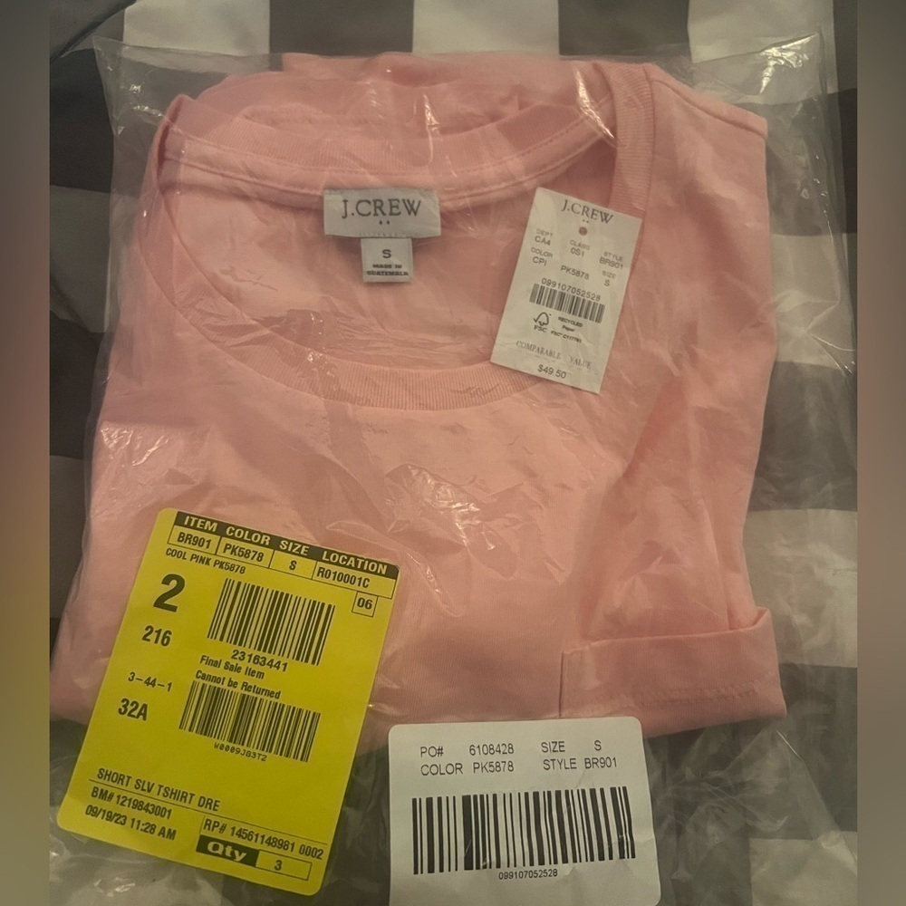 J. Crew Cool Pink Short‎ Sleeve Pocket T-shirt Dress - Picture 6 of 7